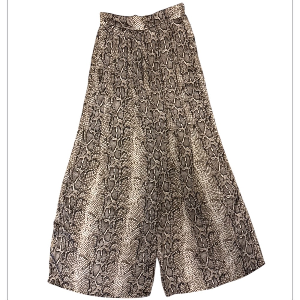 Jade by Jane Boutique Snake Print Wide-Leg Pants